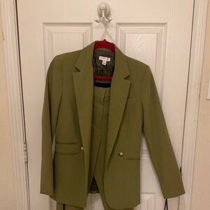 Topshop Sage Green Blazer and Trousers Set